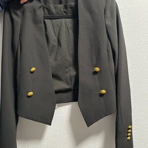 Express Black Military-Style Blazers & Suit Jackets